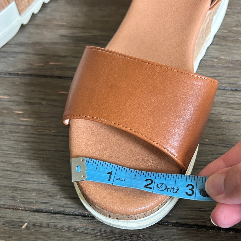 Brown Platform Sandals DreamPairs Size 11 - Picture 8 of 10